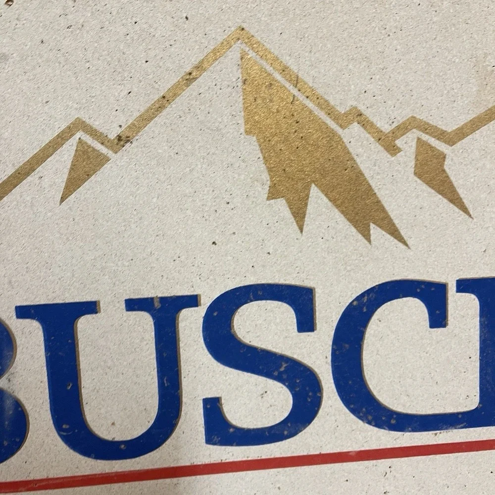 Vintage BUSCH‎ Beer Official Promo Cork Board Bulletin Bar Man Cave Office 24X16
